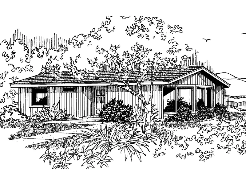 Country House Plan Front of Home - Gotfried Cottage Home 085D-0647 - Search House Plans and More