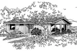 Cabin & Cottage House Plan Front of Home - Gotfried Cottage Home 085D-0647 - Search House Plans and More