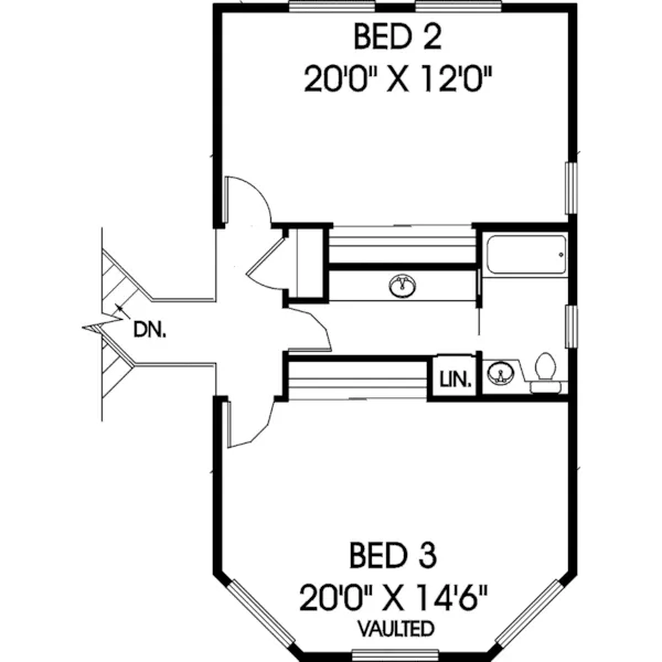 Country House Plan Second Floor - Urbandale Country Home 085D-0649 - Shop House Plans and More