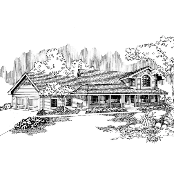 Country House Plan Front of Home - Urbandale Country Home 085D-0649 - Shop House Plans and More