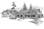 Farmhouse Plan Front of Home - Cardwell Acadian Home 085D-0650 - Search House Plans and More