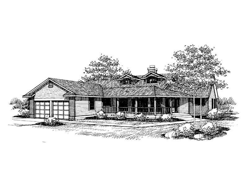 Contemporary House Plan Front of Home - Riaza Stunning Country Home 085D-0651 - Shop House Plans and More