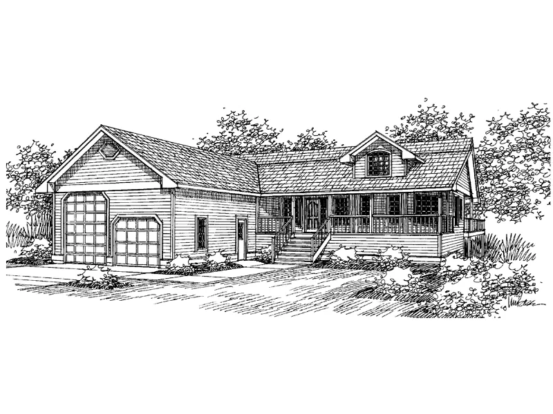 Lowcountry House Plan Front of Home - Roseland Terrace Rustic Home 085D-0654 - Shop House Plans and More