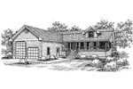 Lowcountry House Plan Front of Home - Roseland Terrace Rustic Home 085D-0654 - Shop House Plans and More