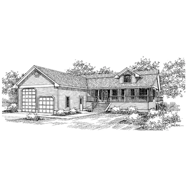 Lowcountry House Plan Front of Home - Roseland Terrace Rustic Home 085D-0654 - Shop House Plans and More