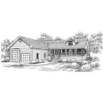 Lowcountry House Plan Front of Home - Roseland Terrace Rustic Home 085D-0654 - Shop House Plans and More