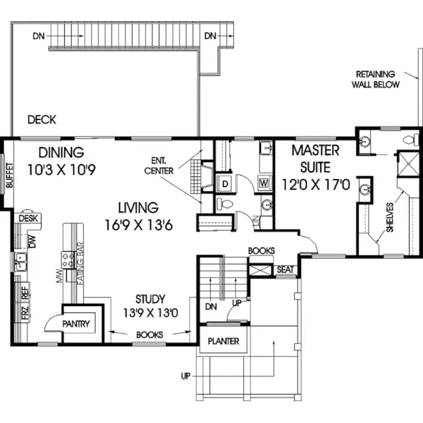 Country House Plan Second Floor - Geneva Place Split-Level Home 085D-0671 - Search House Plans and More