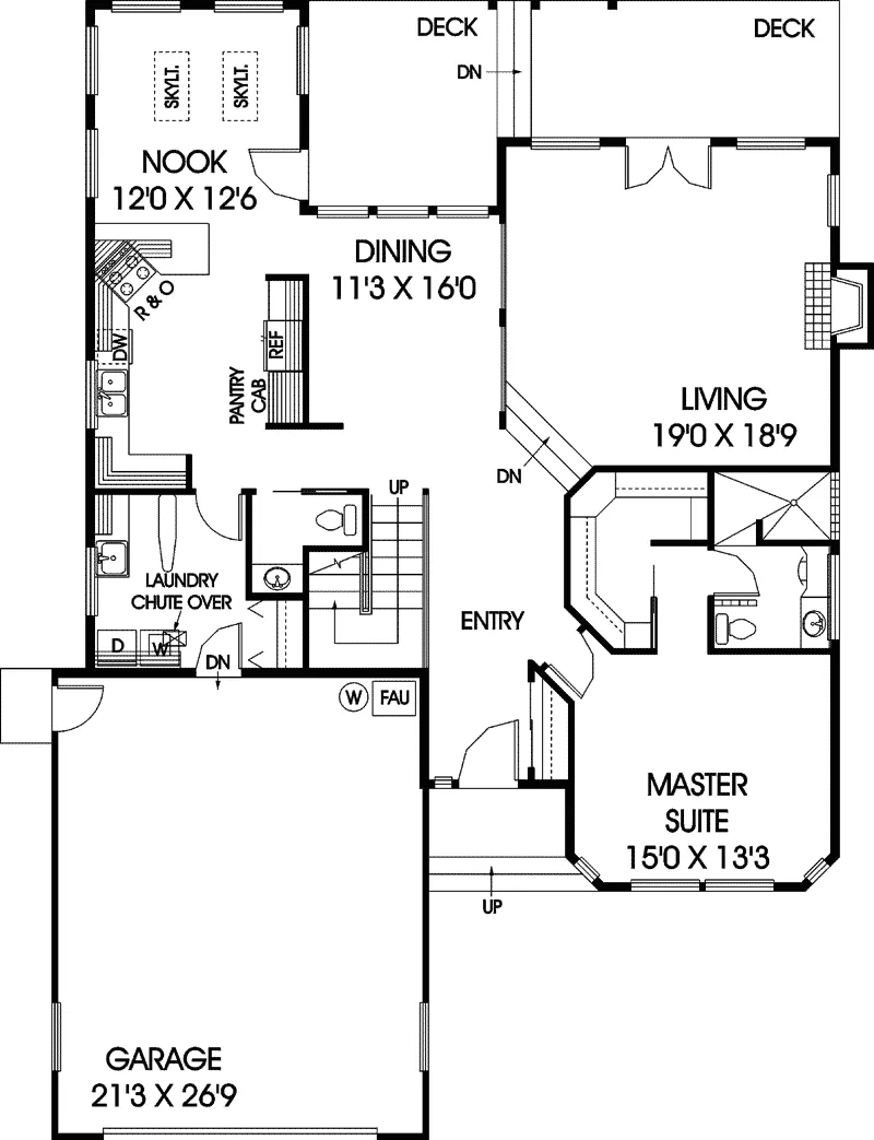 Luxury House Plan First Floor - Lausanne Park Traditional Home 085D-0674 - Shop House Plans and More