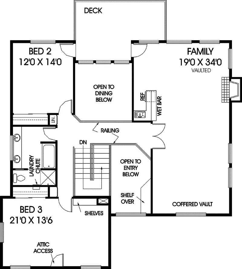 Luxury House Plan Second Floor - Lausanne Park Traditional Home 085D-0674 - Shop House Plans and More