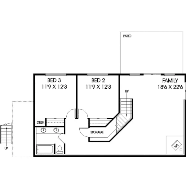 Country House Plan Lower Level Floor - Birkdale Country Home 085D-0680 - Search House Plans and More