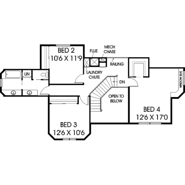 Craftsman House Plan Second Floor - Altaira Mediterranean Home 085D-0687 - Search House Plans and More