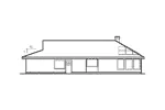 Traditional House Plan Rear Elevation - Latigos Trail Country Ranch Home 085D-0705 - Shop House Plans and More