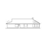 Ranch House Plan Rear Elevation - Latigos Trail Country Ranch Home 085D-0705 - Shop House Plans and More