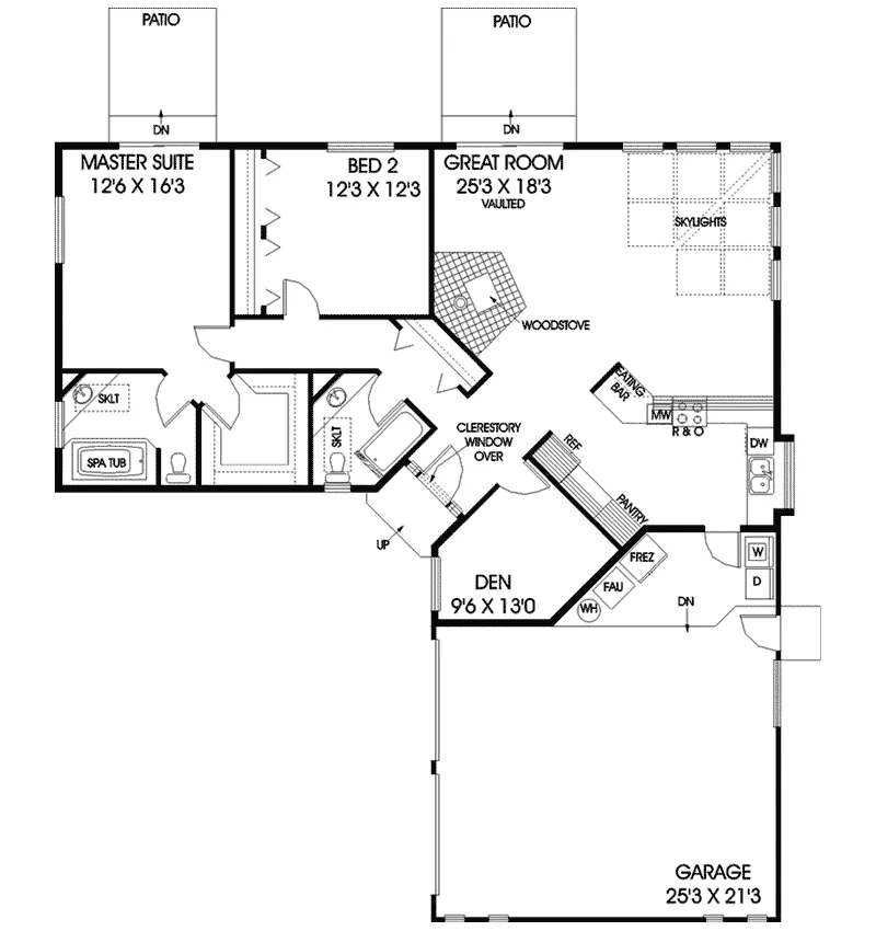 Victorian House Plan First Floor - Roderick Country Ranch Home 085D-0706 - Shop House Plans and More