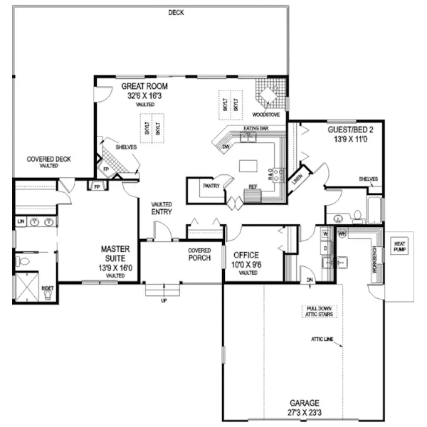 Tudor House Plan First Floor - Tuscumbia Rustic Ranch Home 085D-0720 - Shop House Plans and More