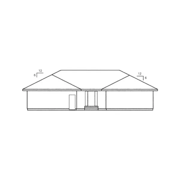 Traditional House Plan Rear Elevation - Greenbriar Cliff Rustic Home 085D-0740 - Search House Plans and More