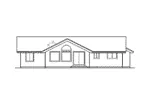 Ranch House Plan Rear Elevation - Lauder Ranch Home 085D-0750 - Shop House Plans and More
