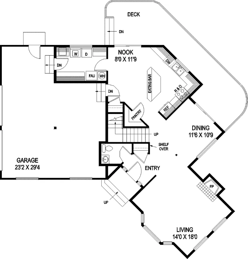 Traditional House Plan First Floor - Ladue Ridge Country Home 085D-0756 - Shop House Plans and More
