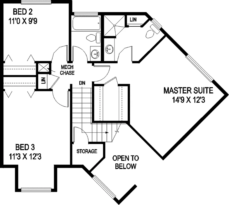 Traditional House Plan Second Floor - Ladue Ridge Country Home 085D-0756 - Shop House Plans and More