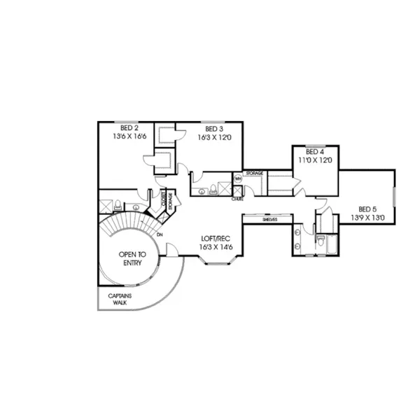 Contemporary House Plan Second Floor - Arbella Luxury Home 085D-0771 - Search House Plans and More