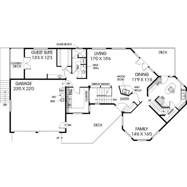 Vacation House Plan First Floor - Lisbonne Luxury Home 085D-0784 - Shop House Plans and More