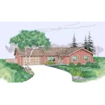 Country House Plan Front of Home - Granite Ridge Country Home 085D-0793 - Search House Plans and More