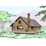 Vacation House Plan Front of Home - Shadywood Cabin Home 085D-0795 - Shop House Plans and More