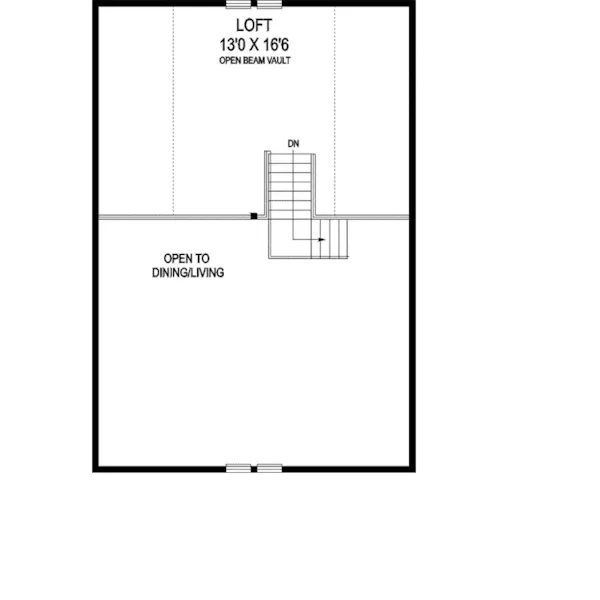 Vacation House Plan Loft - Shadywood Cabin Home 085D-0795 - Shop House Plans and More