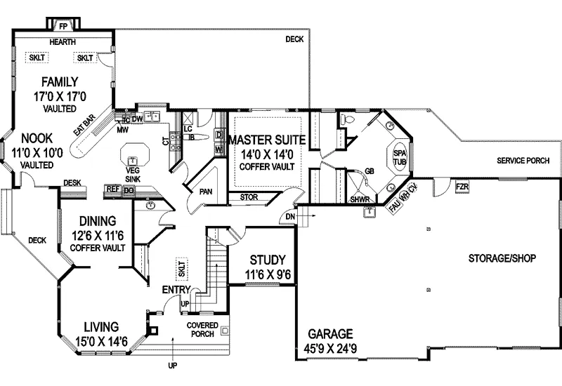 Luxury House Plan First Floor - Santino Luxury Home 085D-0797 - Shop House Plans and More