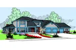 Luxury House Plan Front of Home - Santino Luxury Home 085D-0797 - Shop House Plans and More