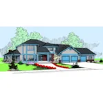 Contemporary House Plan Front of Home - Santino Luxury Home 085D-0797 - Shop House Plans and More