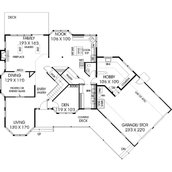 Country House Plan First Floor - Normandin Victorian Home 085D-0803 - Shop House Plans and More