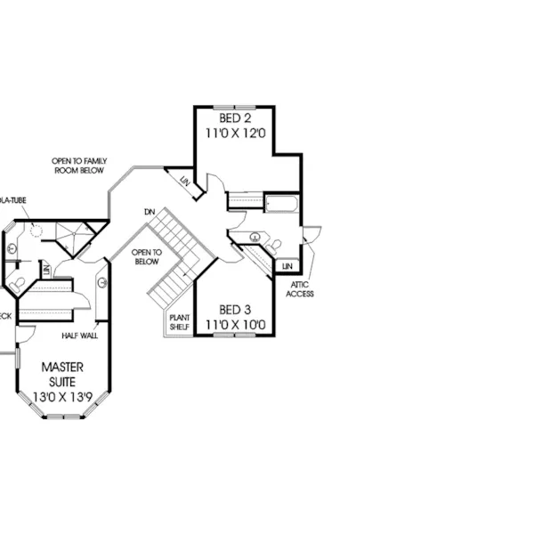 Country House Plan Second Floor - Normandin Victorian Home 085D-0803 - Shop House Plans and More