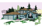 Luxury House Plan Front of Home - Cobb Cliff Luxury Home 085D-0805 - Search House Plans and More