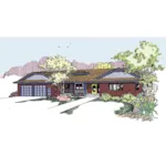 Traditional House Plan Front of Home - Rodelle Woods Tudor Style Home 085D-0806 - Shop House Plans and More