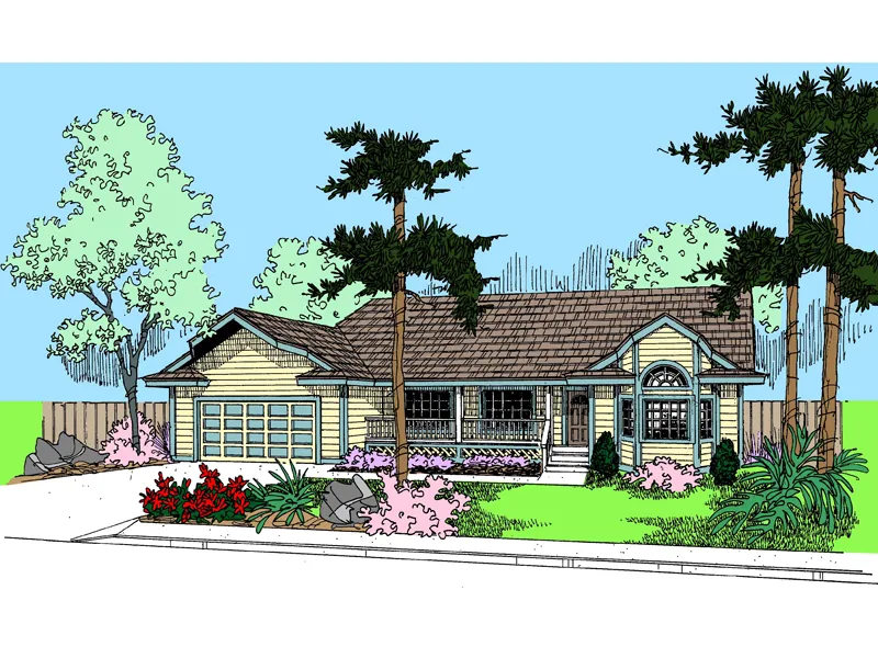 Traditional House Plan Front of Home - Nicholas Country Home 085D-0807 - Shop House Plans and More