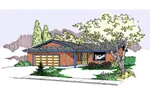 Traditional House Plan Front of Home - Greenburg Place Ranch Home 085D-0814 - Search House Plans and More