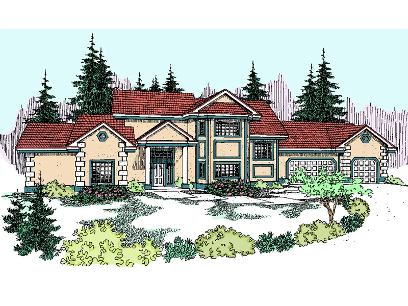 Mountain House Plan Front of Home - Sayre Woods Mountain Home 085D-0816 - Shop House Plans and More