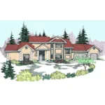 European House Plan Front of Home - Sayre Woods Mountain Home 085D-0816 - Shop House Plans and More