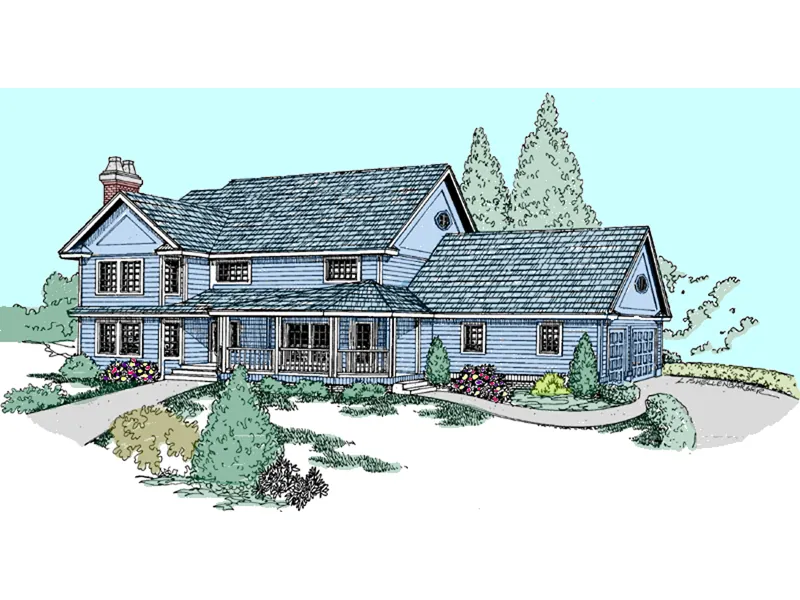 Country House Plan Front of Home - Nichols Place Country Home 085D-0819 - Shop House Plans and More