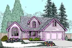 Bungalow House Plan Front of Home - Huntcliff Bungalow Home 085D-0822 - Search House Plans and More