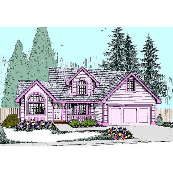 Bungalow House Plan Front of Home - Huntcliff Bungalow Home 085D-0822 - Search House Plans and More