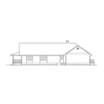 Contemporary House Plan Rear Elevation - Robinson Country Ranch Home 085D-0824 - Shop House Plans and More