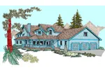 Country House Plan Front of Home - Trousdale Country Home 085D-0827 - Shop House Plans and More