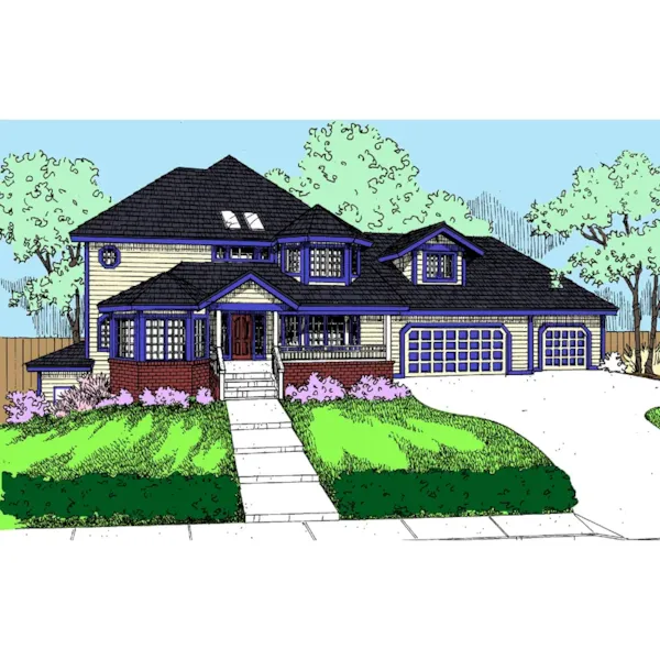 Lowcountry House Plan Front of Home - Moseley Traditional Home 085D-0830 - Shop House Plans and More