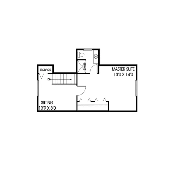 Cabin & Cottage House Plan Second Floor - Tranquility Vacation Lake Home 085D-0832 - Shop House Plans and More