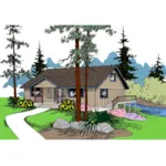 Cabin & Cottage House Plan Front of Home - Tranquility Vacation Lake Home 085D-0832 - Shop House Plans and More