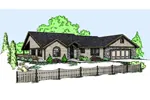 Mountain House Plan Front of Home - Burke Country Home 085D-0835 - Search House Plans and More