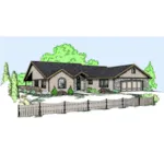 Tudor House Plan Front of Home - Burke Country Home 085D-0835 - Search House Plans and More