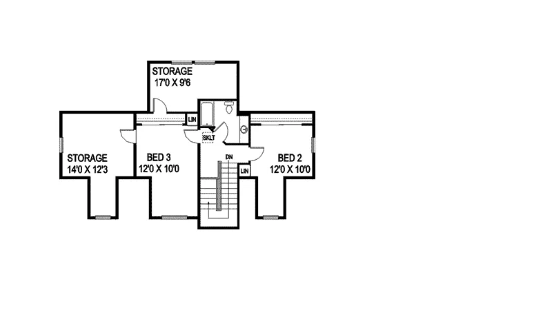Farmhouse Plan Second Floor - Dutton Inlet Vacation Home 085D-0838 - Search House Plans and More